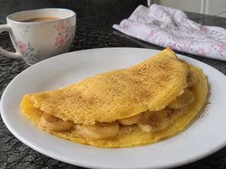 Crepioca doce de banana e canela